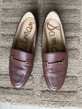 Sam Edelman womens brown Leather Horsebit Loafers